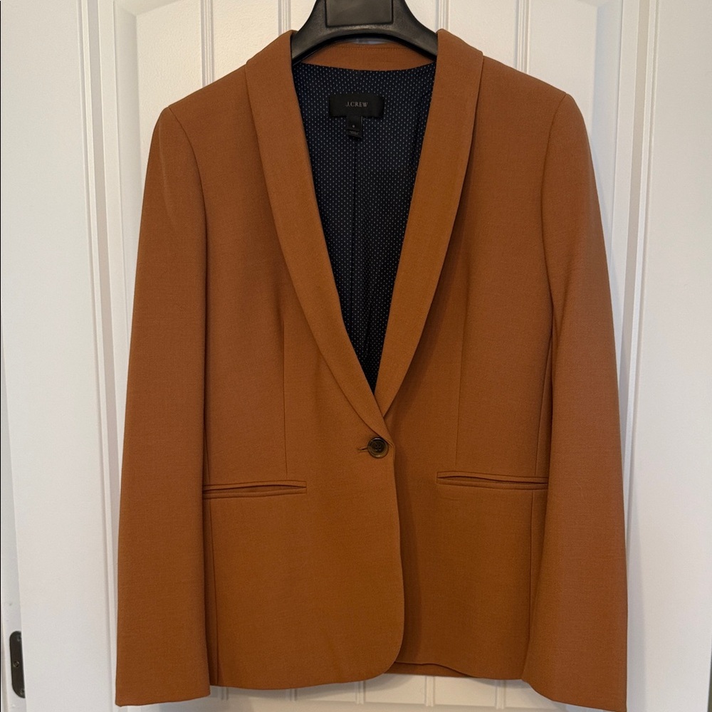 J. Crew Camel Single-Button Blazer